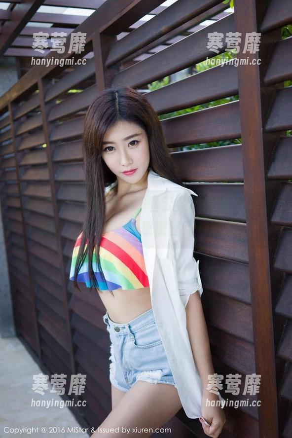 MiStar魅妍社 - 踩着云朵的节奏，张雨萌长腿图集，不想被腿迷住都难！