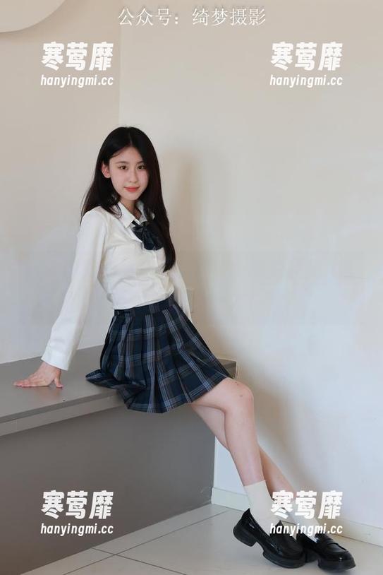 绮梦摄影 - 阿依夏的制服，高清原图，看着就想打卡一发！